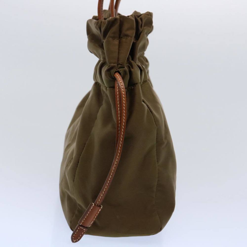 PRADA Shoulder Bag Nylon Khaki Auth bs10307 - Picture 4 of 16